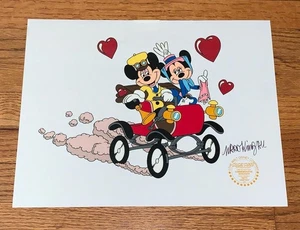 Disney Mickey & Minnie Mouse Nifty Fifties Serigraph Cel SIGNED Ward Kimball - Picture 1 of 3