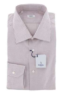 Barba Napoli Bordeaux Rosso Camicia - Slim - 16/41 - (D2U10T0000005) - Immagine 1 di 4
