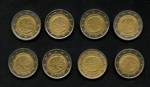 2009 - UNIONE ECONOMICA - LOTTO/M47530 - INSIEME DI 8 MONETE DA 2 EURO DIVERSI S - Imagen 1 de 1