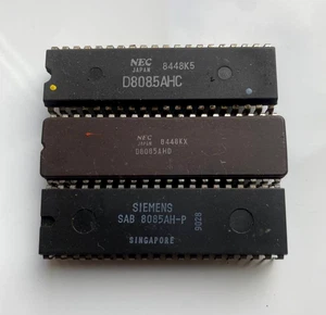 Vintage processors (3 pcs) Siemens SAB 8085AH-P, NEC 8085AHD(C) - Picture 1 of 3