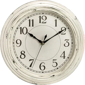 Peohud Silent Wall Clock, 12 Inch Vintage Non Ticking Quartz Battery Operated ro - Picture 1 of 12