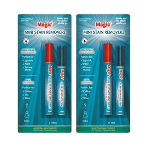 2 x Magic Mini Stain Remover Twin Pack Handy On The Go Stain Remover (2 x 10mL) - Picture 1 of 4