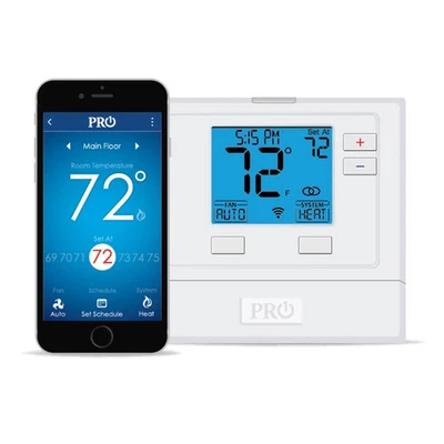 Pro1 T721i Heat Pump/Conventional Wi-Fi Hardwired Thermostat - Image 1 of 4