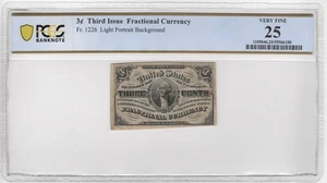 3rd Issue 3c Fractional w\ Plate #29 Capture VF-25 - Picture 1 of 3