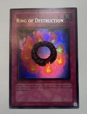 Yu-Gi-Oh Ring of Destruction IOC-SE3 Limited Misprint Name Shift Error MP - Image 1 of 2