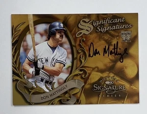 Donruss Significent Signatures 1997 #DM Don Mattingly automático 39/2000 AR139 - Imagen 1 de 2