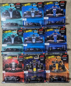 HOT WHEELS PREMIUM FORMULA 1 2024 F1 Haas Oracle McLaren Visa Alpine Merc Lot X9 - Picture 1 of 8