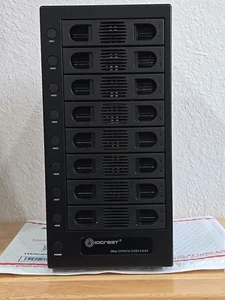 Syba 8 Bay Tool Less Tray Hot Swapable 2.5" 3.5" SATA Non Raid 8x4TB MIX 3.5 HD - Bild 1 von 13