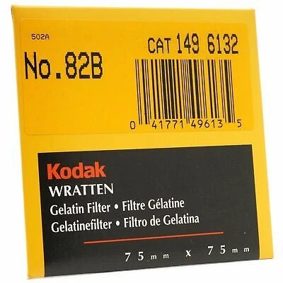 Kodak No. 82B Wratten Gelatin Filter 75mm x 75mm - Image 1 of 3