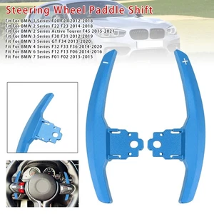 PaddleShifter Extension For BMW F Series F30 F31 F32 F10 X3 X5 Aluminium Blue - Picture 1 of 13