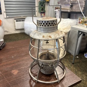 Vtg Dietz No. 39 Steel Clad Lantern City Of New York VULCAN GLASS MARKED NY - Picture 1 of 11