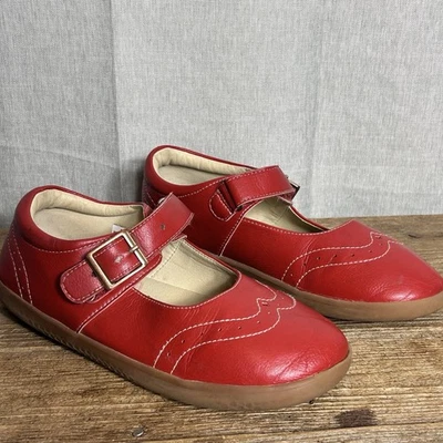 Sandalias Mary Jane Livie And Luca Libra Niñas 3Y Cuero Rojo Transpirable Foto 1 de 4