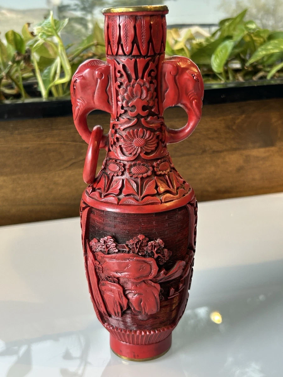 陶瓷红色1900-1940 中国古董花瓶| eBay