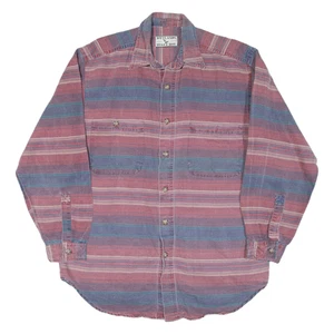 WETLANDS BUGLE BOY Mens Shirt Red Striped Long Sleeve M - Picture 1 of 6