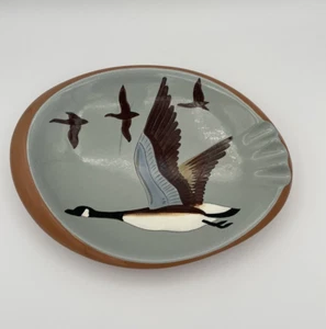 Stangl Ceramic Hand Painted Canada Goose Ashtray - Sportsman Series - Picture 1 of 7