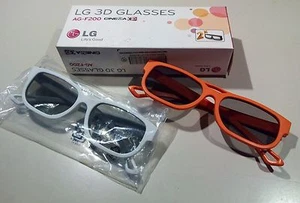 LG AG-F200 Bundle 2Pcs 2X 3D Glasses AGF200 Passive Polarized - Picture 1 of 2