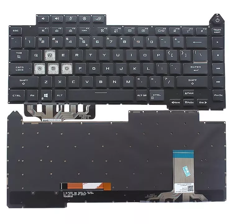 Nuevo Teclado para Laptop EE. UU. ASUS ROG Strix G15 G513IH G513IC G513QC G513QE Retroiluminado Foto 1 de 1