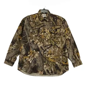 Columbia Shirt Men L Camouflage Mossy Oak Long Sleeve Button Up Hunting Outdoors - Picture 1 of 14