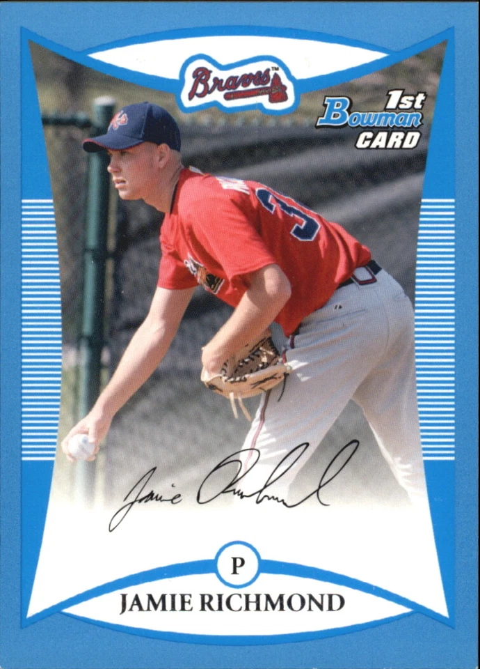 2008 Bowman Baseball "Prospects Blue" Parallel Insert Cards - Image 1 of 1