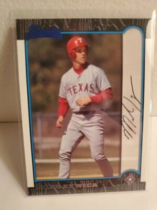 1999 Bowman Baseball Card | Mike Zywica | Texas Rangers | #172