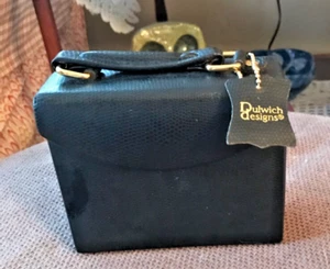 Dulwich Designs Black Leather Carry Jewelry Case NWT - Picture 1 of 3