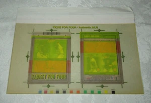 Boleto de béisbol Fleer Authentix 2004 MLB para cuatro cachorros de Marlins a prueba de acetato - Imagen 1 de 12