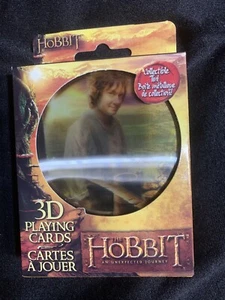 The Hobbit 3D Playing Cards w/ Collectible Tin Limited Edition New - Picture 1 of 3