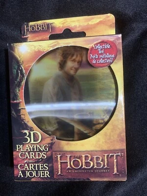 The Hobbit 3D Playing Cards w/ Collectible Tin Limited Edition New - Image 1 of 3