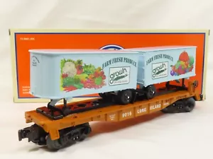 Lionel 6-58555Long Island Farm Bureau TOFC Trailer On Flat Car NIB - Picture 1 of 4