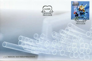 Aland Science Stamps 2020 FDC Medical & Industrial Tubing Health 1v Set - Picture 1 of 1