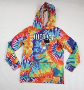 Justice Girls Youth Large (L) Tie Dye Fruit Loops Long Sleeve Hoodie Sweatshirt - Picture 1 of 11
