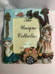 Vintage The Unique Collection 3D Detailed 4" x 6" Picture Frame NEW - Picture 1 of 7