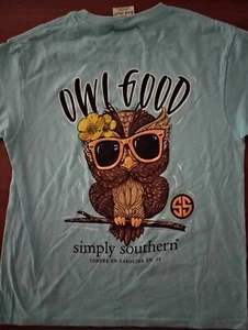 Youth Small Simply Southern Collection Owl Design T Shirt. NWT F226 - Picture 1 of 3