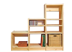 Regal Stufenregal Bücherregal neu Kiefer massiv natur flexibel & erweiterbar - Bild 1 von 6