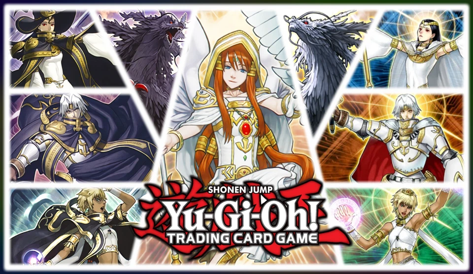 Yugioh Playmat Lightsworn Judgment Dragon Minerva Rubber Stitched - Image 1 of 1