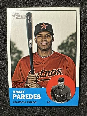 JIMMY PAREDES #45 2012 Topps Heritage Baseball QTY Houston Astros - Image 1 of 2