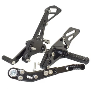Adjustable Rearsets Footrests Foot Peg Black For SUZUKI GSXR1000 K9-L6 2009-2016 - Picture 1 of 6