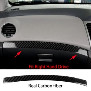 Carbon Fiber Co-pilot Dashboard Panel Trim Fit For Chevrolet Cruze 2009-2015 RHD - Picture 1 of 9