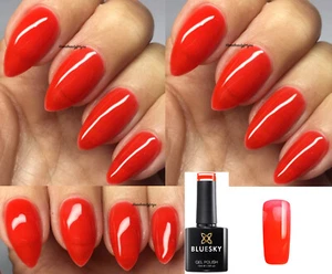 BLUESKY GEL POLISH ORANGE FOR THE RECORD GLAZE 01, SUMMER NAIL UV LED SOAK OFF - Picture 1 of 2