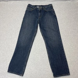 Pantalones vaqueros Carhartt para hombre 34X33 mezcla algodón poliéster azul relajado - Imagen 1 de 9