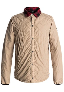 Neu mit Etikett DC Network HERRENJACKE $ 151 M beige Jacke Schnee Skate kariert Snowboard - Bild 1 von 1