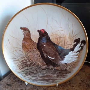 Black Grouse Franklin Porcelain Basil Ede Gamebirds Of The World Collector Plate - Picture 1 of 3