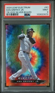 2024 Leaf Electrum TIE-DYE 21/75 #41 KEN GRIFFEY JR Seattle Mariners PSA 9 MINT - Picture 1 of 2
