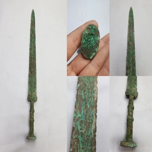 Schöner hochwertiger antiker Bronze seltener Kampfdolch seltenes Schwert - Bild 1 von 21