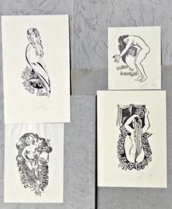 exlibris exlibris Akt Frau Kunst Resnis 3 signiert - Bild 1 von 1