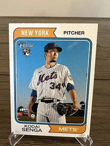 2023 Topps Heritage Kodai Senga Rookie Variation SP - Picture 1 of 2