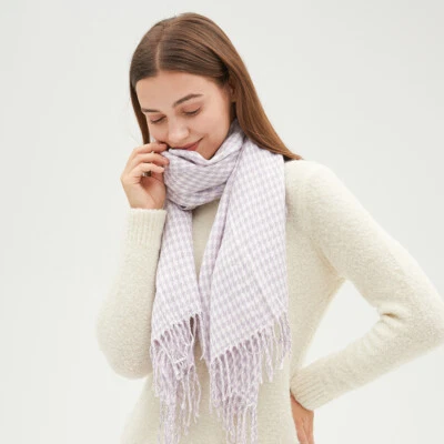 OH!SUNNY Cálida Bufanda Tragar Faja Mantón Envolturas Largas Bufandas a Cuadros Mantener el Calentador Foto 1 de 4