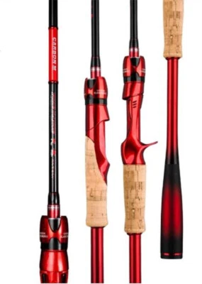 Caña de pescar giratoria caña de pescar 1,8 M cañas de fundición carbono ultraligero caña de tiro largo Foto 1 de 4