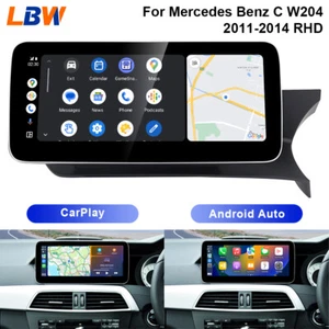 10.25'' Touch Screen Android Auto Carplay For Mercedes Benz C W204 2011-2014 RHD - Picture 1 of 12