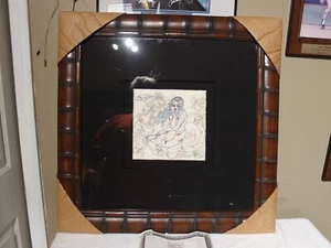 Tie-Feng Jiang Original On Rice Paper Entitled "Equine Allies" Beautiful Frame - Picture 1 of 15
